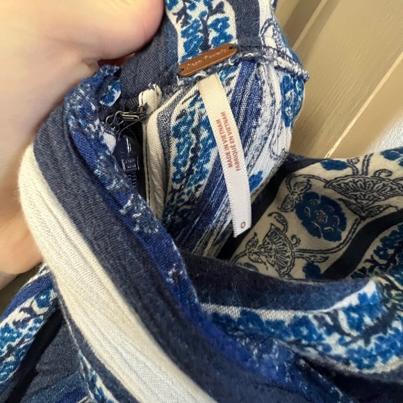 Free People Blue and White Jumpsuit - Picture 5 of 5